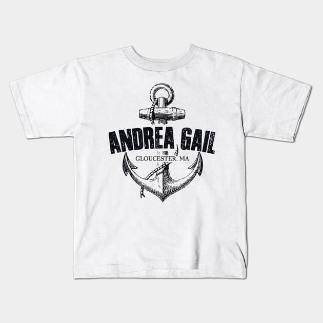 Andrea Gail Kids T-Shirt by MindsparkCreative